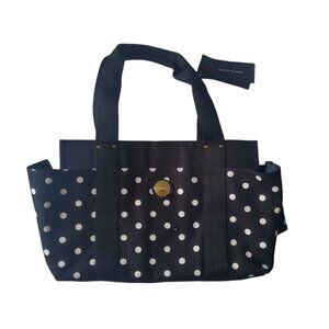 TOMMY HILFIGER, medium black bag with white balls, for women, NWT.